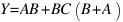 Y=AB+BC(B+A)
